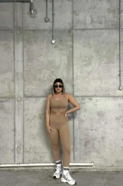 Glamorous Signature Bralette With Rounded Neckline - Caramel