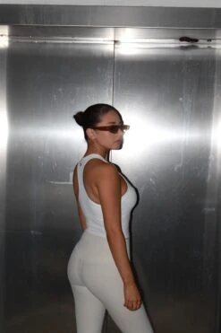 Glamorous Everywear Ribbed Y-Back Vest Top - White Rib -Cheap Softly Dressed Store 10684d4d 4b84 40c7 9f6d f01cfd634bbb