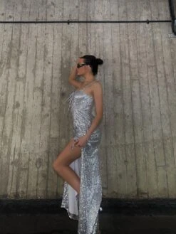 Glamorous Kylie Lace-Up Midaxi Dress - Silver 12 Glamorous Kylie Lace-Up Midaxi Dress - Silver -Cheap Softly Dressed Store 18508b50 3438 4e78 a855 1a977b43f1b7