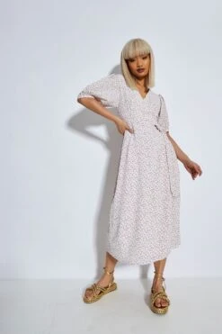 Glamorous Orchid Multi Ditsy Tie Waist Midi Dress -Cheap Softly Dressed Store 209192d89643a4401d25f0c6d9a52ccd