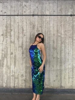 Glamorous Taylor Lace-Up Back Halterneck Midi Dress -Cobalt Sequin-Mix 11 Glamorous Taylor Lace-Up Back Halterneck Midi Dress -Cobalt Sequin-Mix -Cheap Softly Dressed Store 380a134a 6d19 4096 8016 9fe6dca1b383