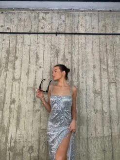 Glamorous Kylie Lace-Up Midaxi Dress - Silver 14 Glamorous Kylie Lace-Up Midaxi Dress - Silver -Cheap Softly Dressed Store 4e98f123 4a01 47cf a3db eab0d1c68773