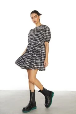 Glamorous Black Organza Check Shift Mini Dress -Cheap Softly Dressed Store 5b401be9cd56d478f73f1d6fe867a739