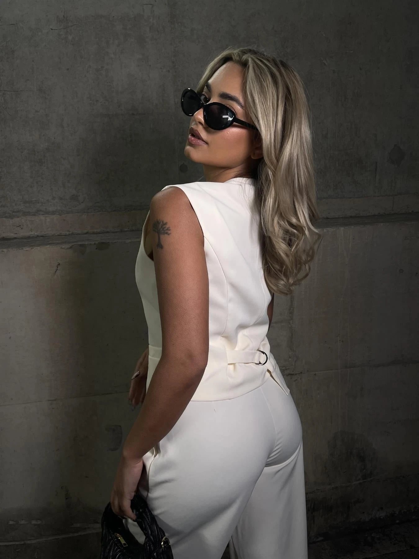 Glamorous Vanilla Waistcoat Top 2 Glamorous Vanilla Waistcoat Top - Image 2