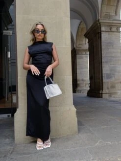 Glamorous Black Ruched Midaxi-Skirt -Cheap Softly Dressed Store 618d20b3 9c60 49de a8e7 5de88ca207f8