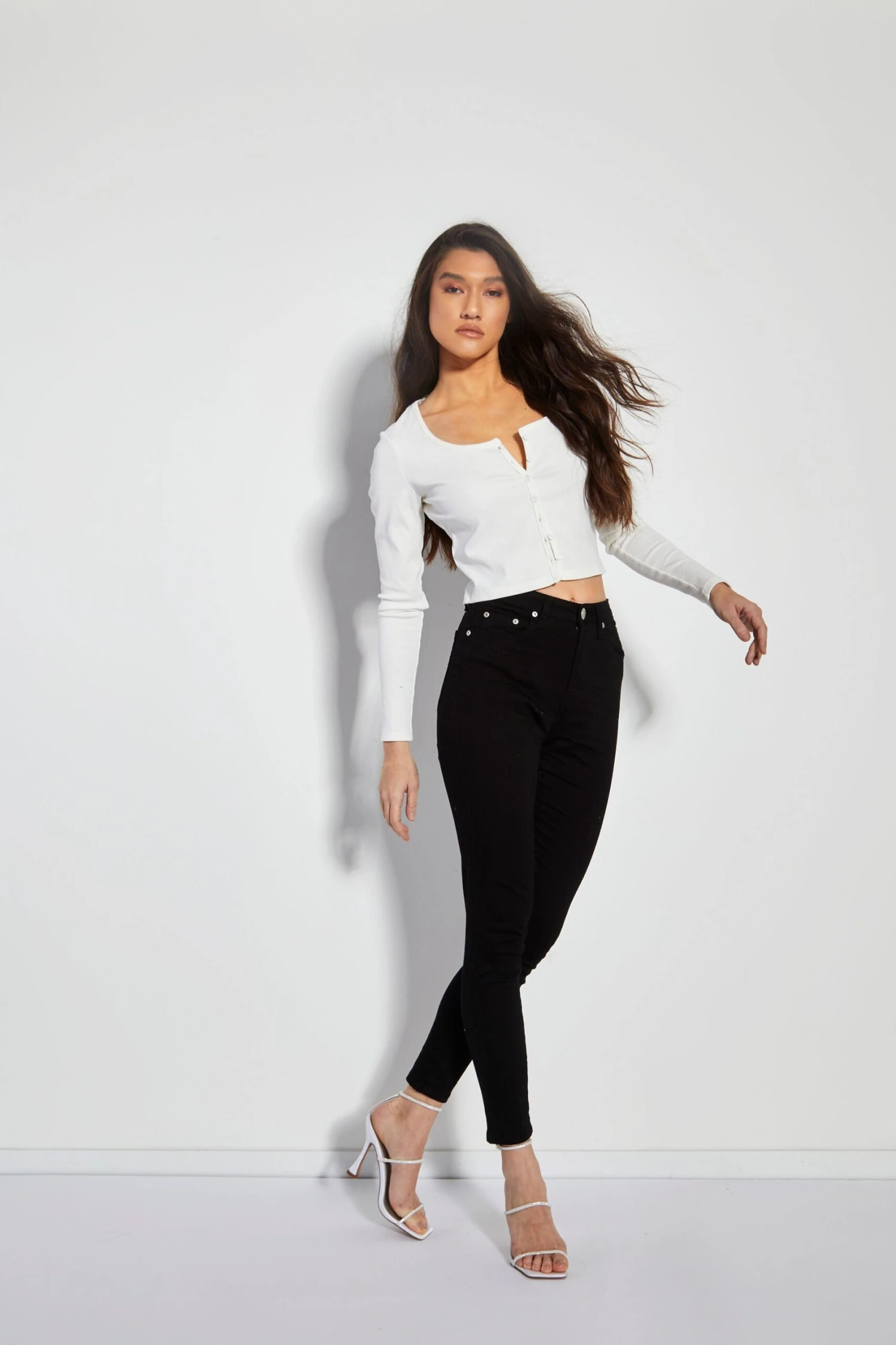 Glamorous Black Skinny Jeans 2 Glamorous Black Skinny Jeans - Image 2