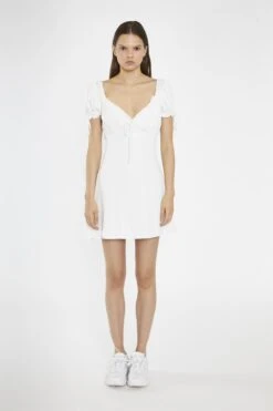 Glamorous Off-White Milkmaid Mini-Dress -Cheap Softly Dressed Store 70a61734 8758 4236 a575 a100c76ed03c