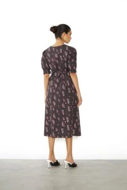 Glamorous Black Pink Motif Wrap Midi Dress 5 Glamorous Black Pink Motif Wrap Midi Dress -Cheap Softly Dressed Store 857b121d63d21ff0ece88c7d014424b9