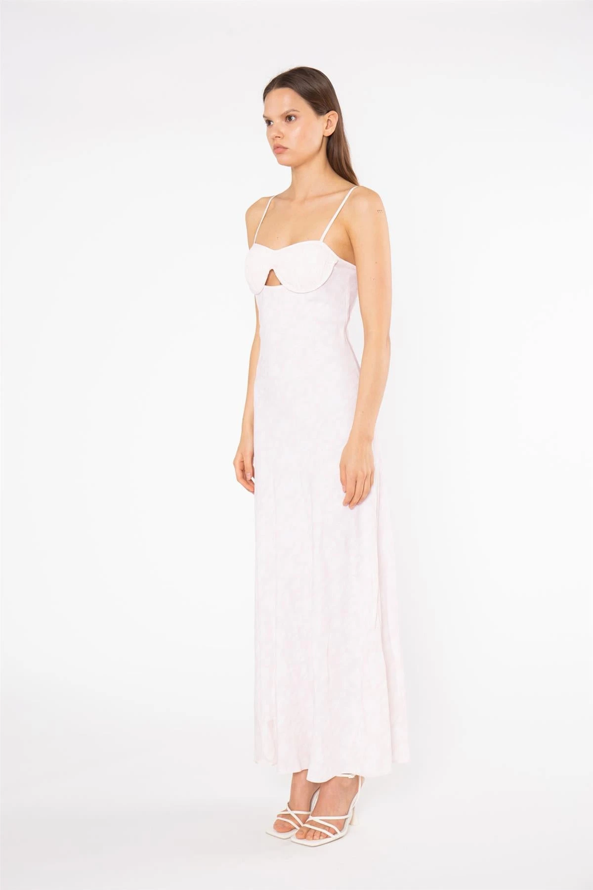 Glamorous Pink-Blurred Print Pleated Bust Midi-Dress 4 Glamorous Pink-Blurred Print Pleated Bust Midi-Dress - Image 4