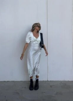 Glamorous Felicity Twist Front Midaxi Dress -Green Pink Stem Floral -Cheap Softly Dressed Store 897c52e5 0f76 4433 9f7f 00edb2d79be3