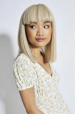 Glamorous Yellow-Peach Ditsy V-Neck Mini-Dress -Cheap Softly Dressed Store 8e0fae95 a5a0 4028 9413 dedc21197028