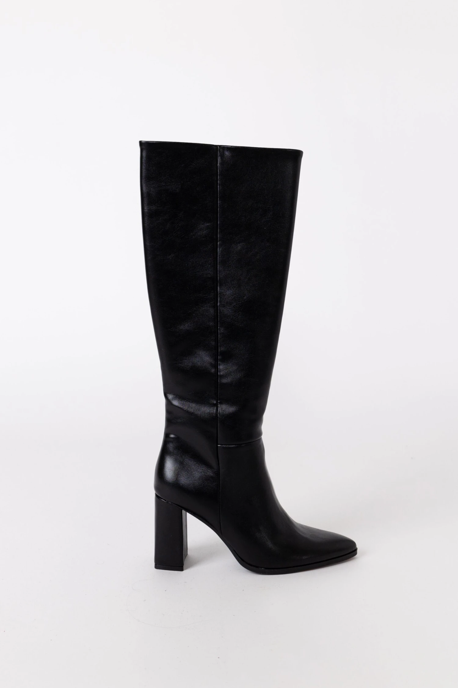 Glamorous Black Knee High Pointed Toe Boots 1 Glamorous Black Knee High Pointed Toe Boots