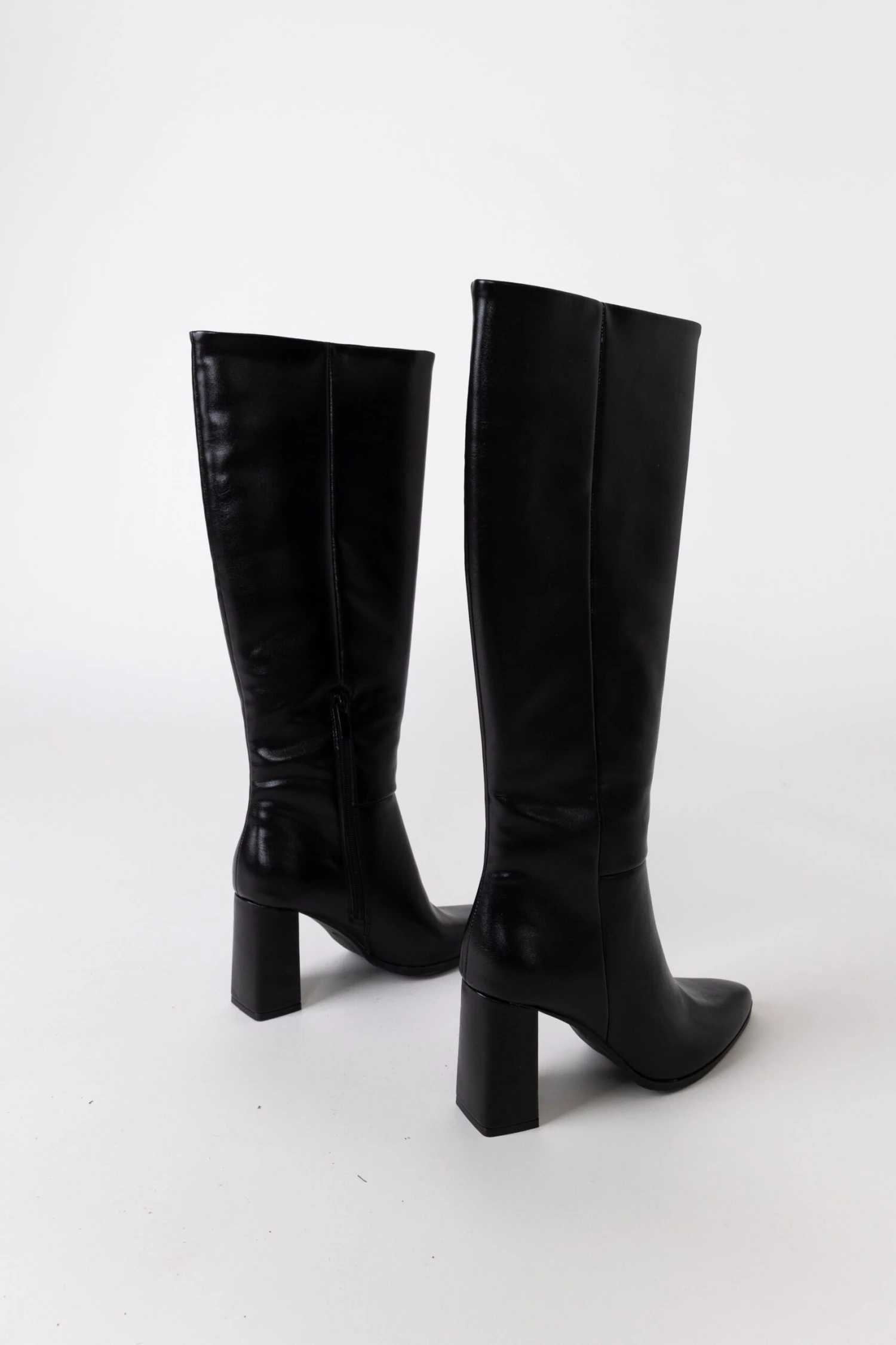 Glamorous Black Knee High Pointed Toe Boots 2 Glamorous Black Knee High Pointed Toe Boots - Image 2