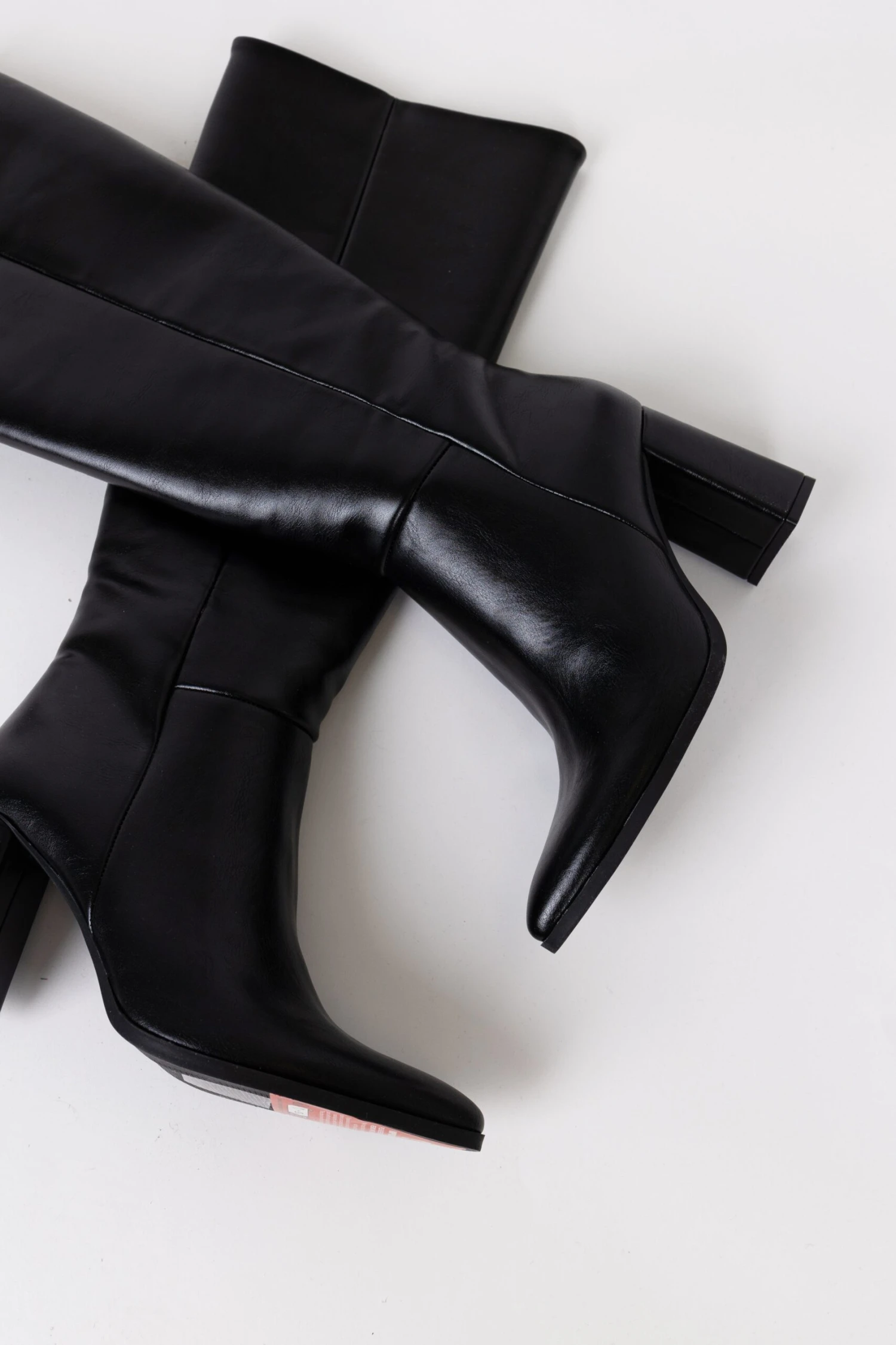 Glamorous Black Knee High Pointed Toe Boots 3 Glamorous Black Knee High Pointed Toe Boots - Image 3