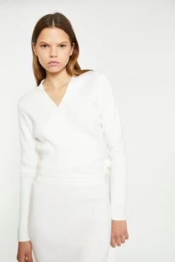 Glamorous Off White Rib Knit Midi-Skirt -Cheap Softly Dressed Store AC2917B A11 04