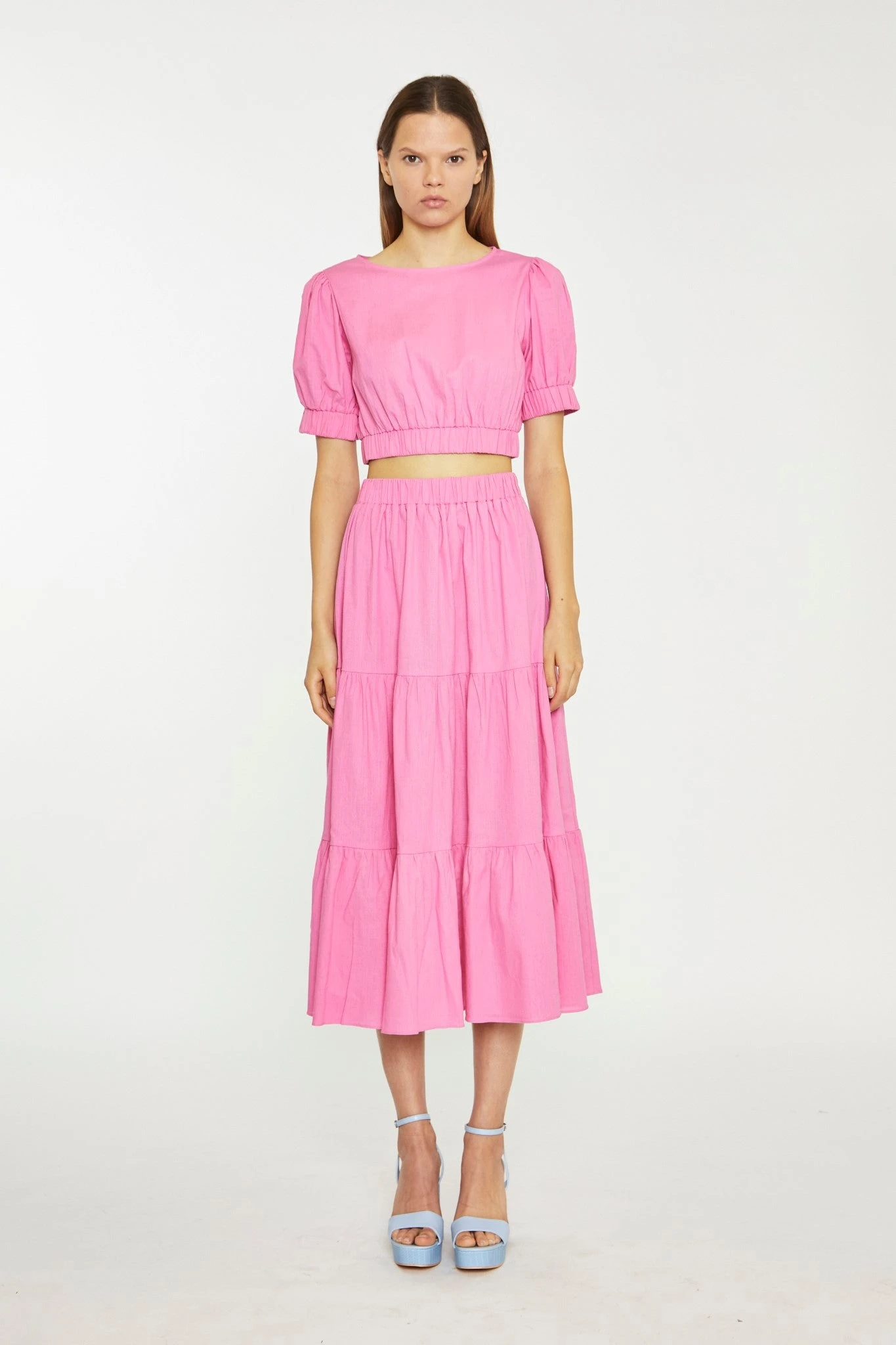 Glamorous Womens Azalea Tiered Midi-Skirt 1 Glamorous Womens Azalea Tiered Midi-Skirt