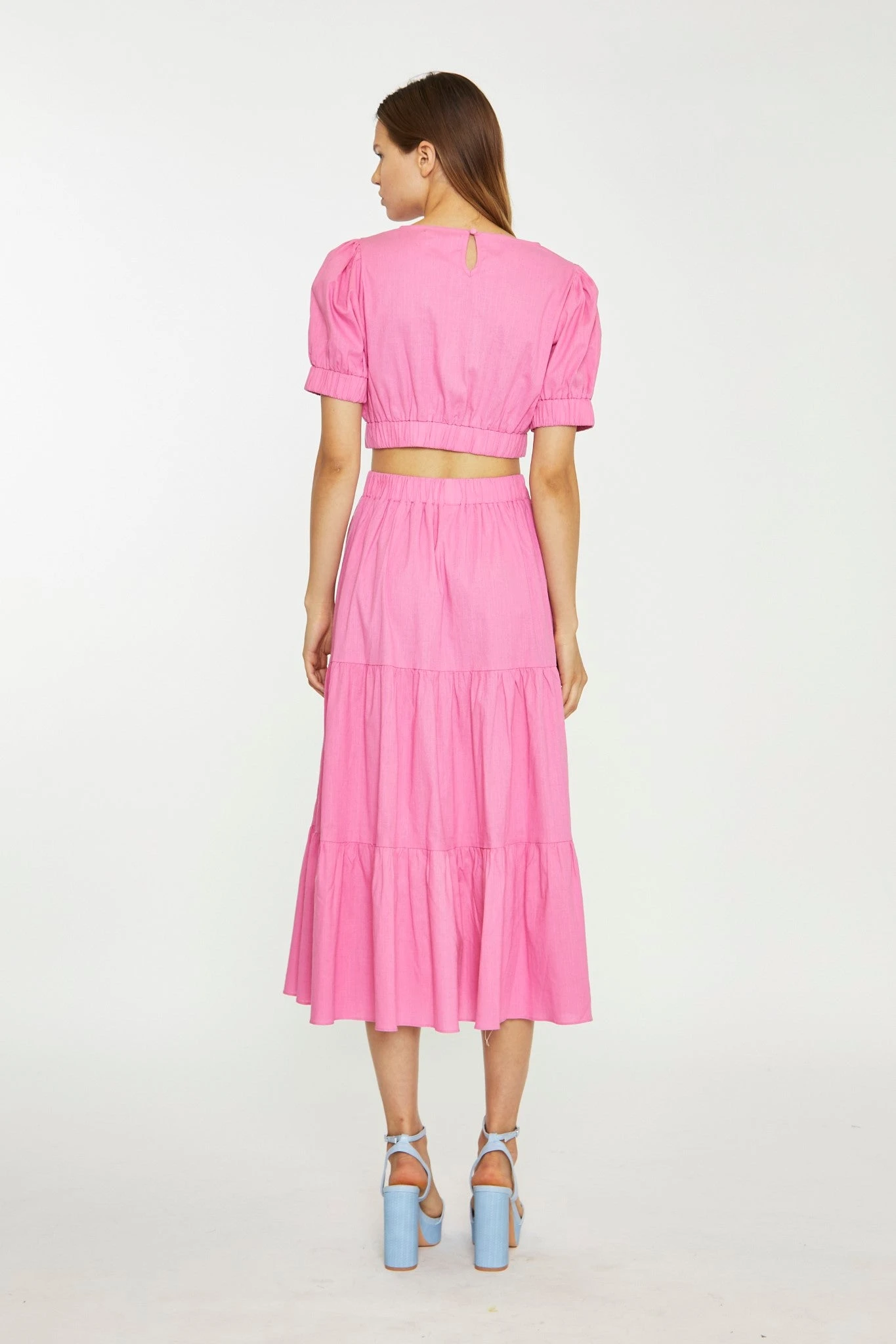 Glamorous Womens Azalea Tiered Midi-Skirt 2 Glamorous Womens Azalea Tiered Midi-Skirt - Image 2