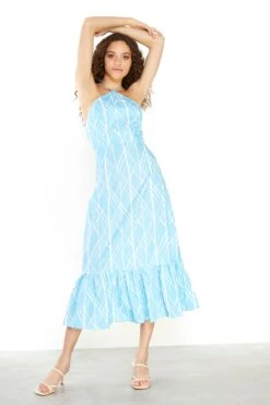 Glamorous Halterneck Midaxi Dress With Peplum 5 Glamorous Halterneck Midaxi Dress With Peplum -Cheap Softly Dressed Store AC3567 CW98 03