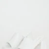 Glamorous White PU Block Heel Mules