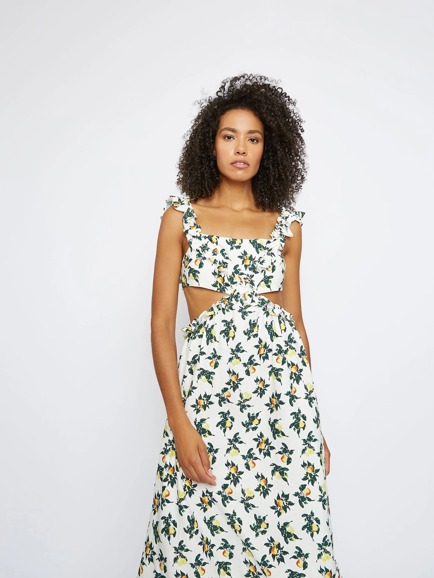 Glamorous Lemon And Pear Print Maxi Dress 2 Glamorous Lemon And Pear Print Maxi Dress - Image 2