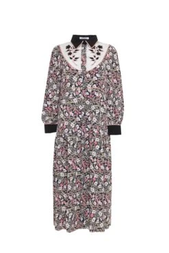 Glamorous Navy Folk Floral Black Collar Midi Dress 8 Glamorous Navy Folk Floral Black Collar Midi Dress -Cheap Softly Dressed Store AN4150 NAVYFOLKFLORALBLACK.1