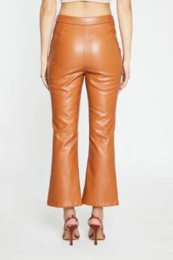 Glamorous Tan PU Flared Trousers 7 Glamorous Tan PU Flared Trousers -Cheap Softly Dressed Store AN4599 BN02 04