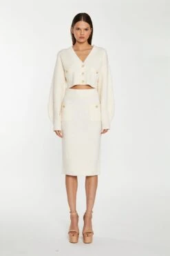 Glamorous Dark-Cream Oversized Sleeve Crop-Cardigan 7 Glamorous Dark-Cream Oversized Sleeve Crop-Cardigan -Cheap Softly Dressed Store AN4646 CK63 01