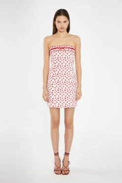 Glamorous White-Red Daisy Fitted Bandeau Mini-Dress 6 Glamorous White-Red Daisy Fitted Bandeau Mini-Dress -Cheap Softly Dressed Store AN4795 DO42 03