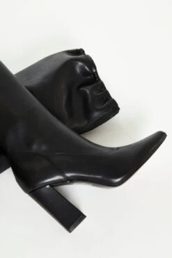 Glamorous Black PU Knee High Block Heel Boots 5 Glamorous Black PU Knee High Block Heel Boots -Cheap Softly Dressed Store Acc. 035