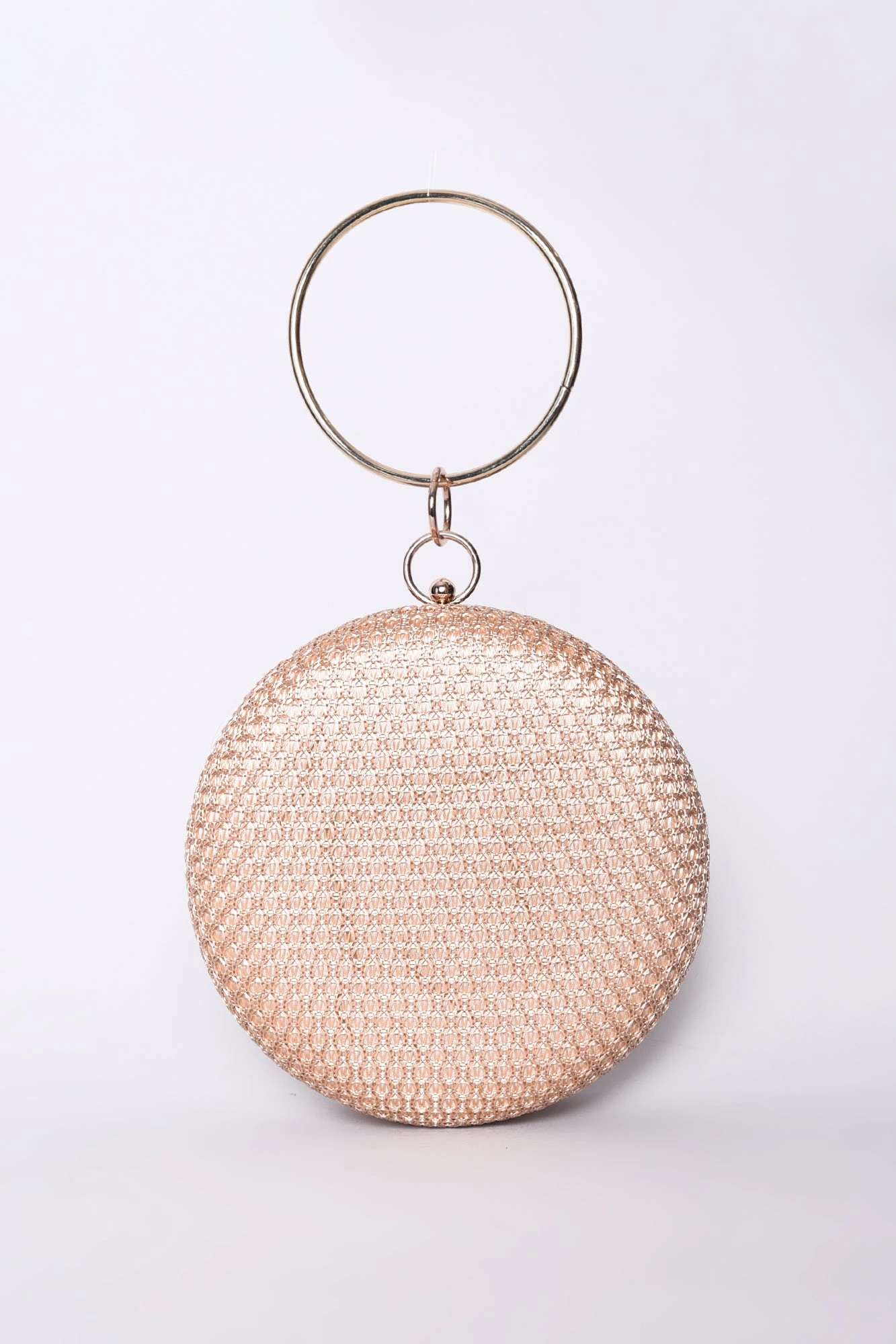 Glamorous Natural Round Embellished Clutch 1 Glamorous Natural Round Embellished Clutch
