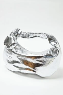 Glamorous Silver Metallic Grab Bag