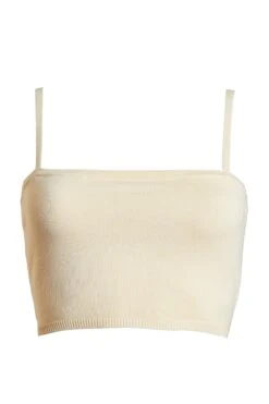 Glamorous Womens Cream Crop Top -Cheap Softly Dressed Store CA0225 01