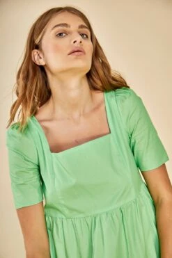 Glamorous Care Square Neck Tiered Smock Midi Dress 5 Glamorous Care Square Neck Tiered Smock Midi Dress -Cheap Softly Dressed Store CA0295 CB06 01