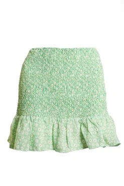 Glamorous Care Smocked Mini Skirt With Ruffle Hem 8 Glamorous Care Smocked Mini Skirt With Ruffle Hem -Cheap Softly Dressed Store CA0303 01