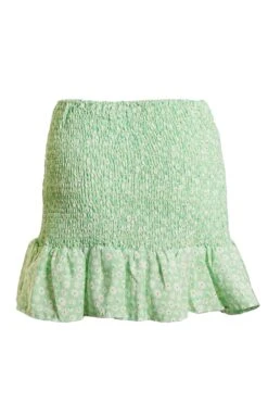 Glamorous Care Smocked Mini Skirt With Ruffle Hem 9 Glamorous Care Smocked Mini Skirt With Ruffle Hem -Cheap Softly Dressed Store CA0303 02