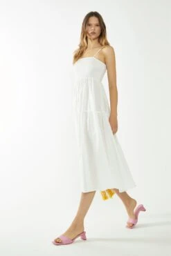 Glamorous White Empire-Line Midaxi-Dress 7 Glamorous White Empire-Line Midaxi-Dress -Cheap Softly Dressed Store CA0307A WHI 04