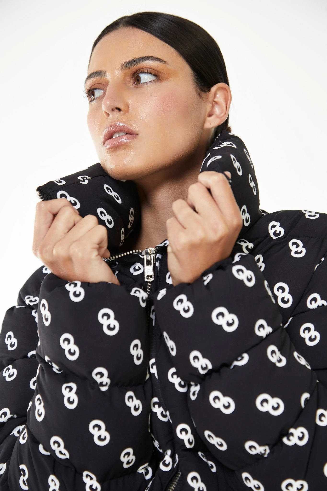 Glamorous Care Logo Print Padded Puffer Jacket 4 Glamorous Care Logo Print Padded Puffer Jacket - Image 4