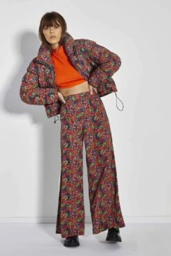 Glamorous Care Purple Orange Ditsy Padded Puffer Coat 6 Glamorous Care Purple Orange Ditsy Padded Puffer Coat -Cheap Softly Dressed Store CA0330A DC11 03