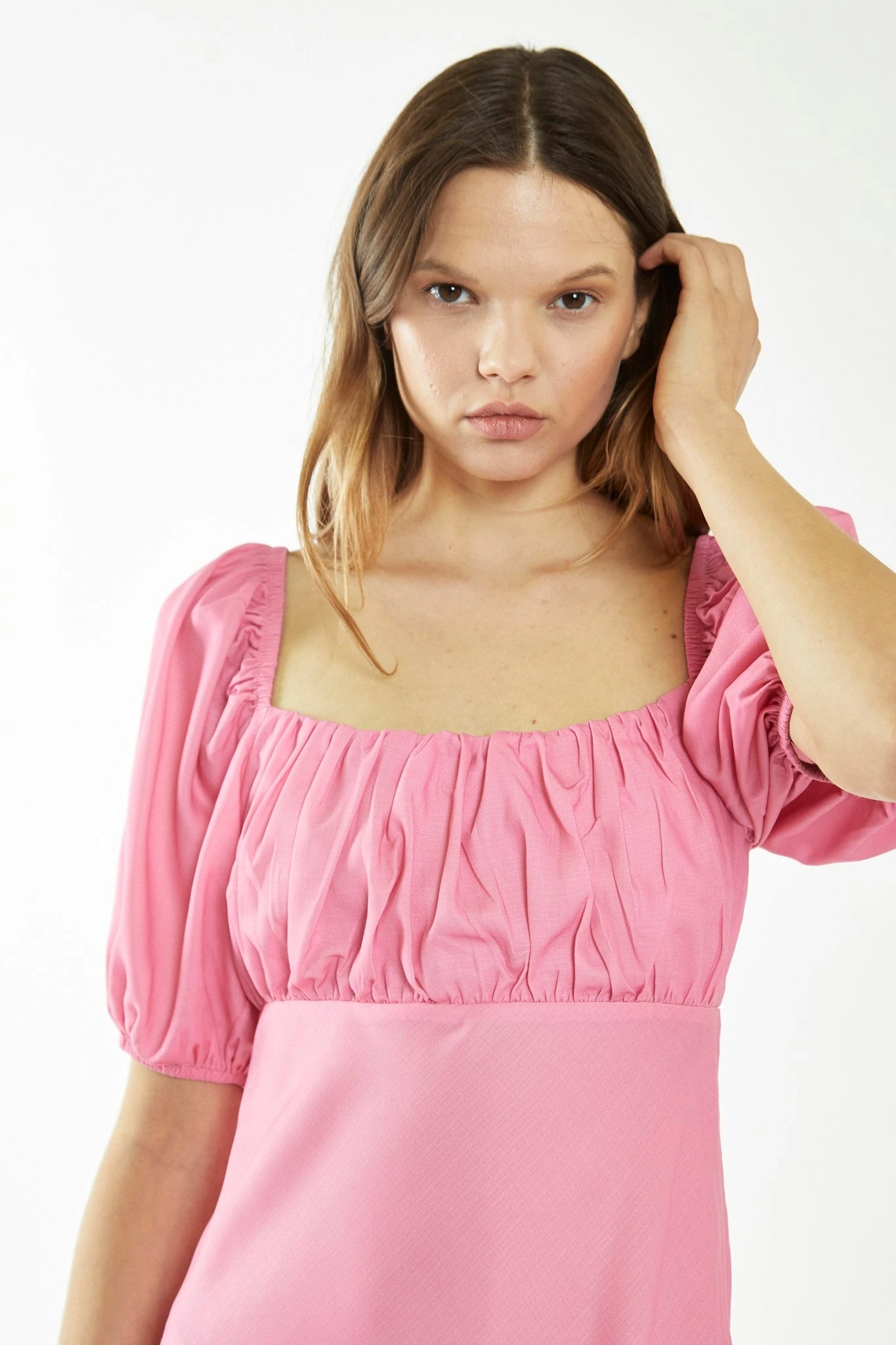 Glamorous Candy-Pink Tie Back Mini-Dress 4 Glamorous Candy-Pink Tie Back Mini-Dress - Image 4