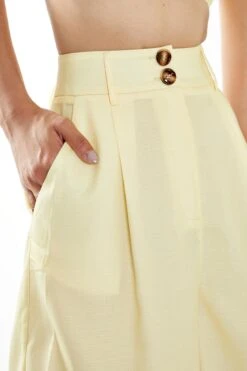 Glamorous Pale Yellow High Waisted Shorts 6 Glamorous Pale Yellow High Waisted Shorts -Cheap Softly Dressed Store CA0440 BO21 03