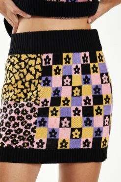 Glamorous Retro Block Intarsia Knit Mini-Skirt 6 Glamorous Retro Block Intarsia Knit Mini-Skirt -Cheap Softly Dressed Store CA0473 DJ70 04