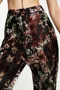 Glamorous Black Multi Devore Flared Trousers -Cheap Softly Dressed Store CK6105A DD42 03