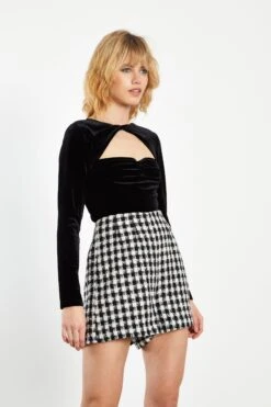 Glamorous Mono Check Tweed Shorts -Cheap Softly Dressed Store CK6801 DA29 03