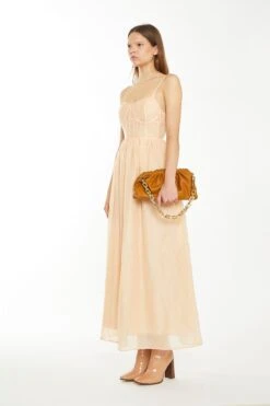 Glamorous Peach Corset Detail Maxi Dress -Cheap Softly Dressed Store CK6965B PEA 03