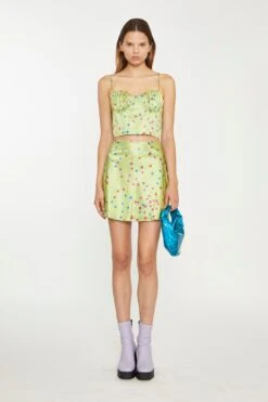 Glamorous Lime-Multi Daisy Ruched Bust Corset Top 7 Glamorous Lime-Multi Daisy Ruched Bust Corset Top -Cheap Softly Dressed Store CK7029 DH44 04