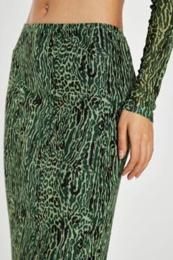 Glamorous Green-Black Animal Mesh Pencil Midi-Skirt 6 Glamorous Green-Black Animal Mesh Pencil Midi-Skirt -Cheap Softly Dressed Store CK7145A DM26 04