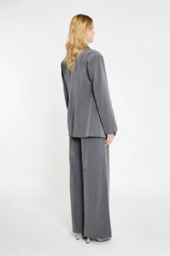 Glamorous Dark-Grey High-Waisted Wide-Leg Trousers -Cheap Softly Dressed Store CK7183 DGR 02