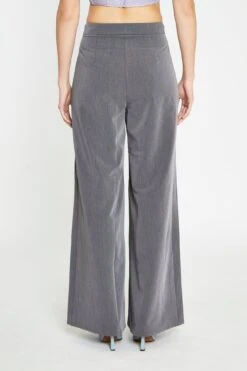 Glamorous Dark-Grey High-Waisted Wide-Leg Trousers -Cheap Softly Dressed Store CK7183 DGR 04