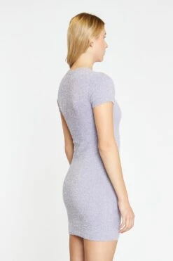 Glamorous Lilac-Glitter Knitted Mini-Dress -Cheap Softly Dressed Store CK7263 DI95 04