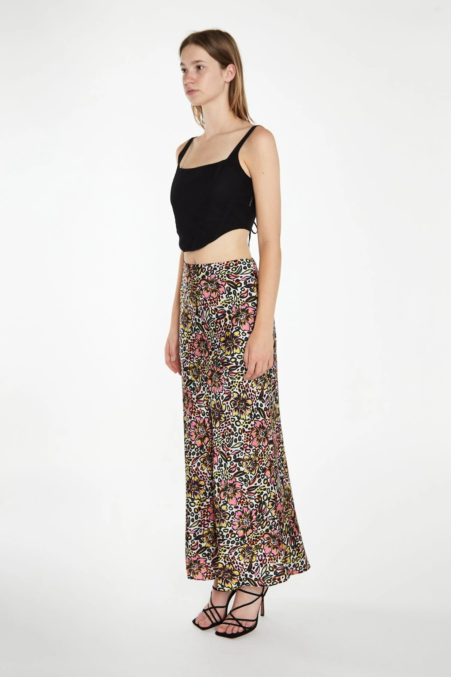 Glamorous Black Mesh Lace-Up Corset Top 4 Glamorous Black Mesh Lace-Up Corset Top - Image 4